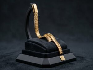Brinco Malha Roliça Dourado - (Código do produto L41Ex)