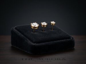 Brinco Trio Argola Micro Zircônia Dourado - (Código do produto L53Ex)