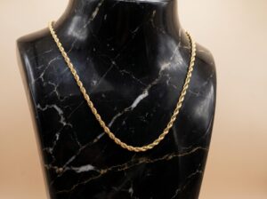 Colar Cordão Baiano Dourado - (RR80)
